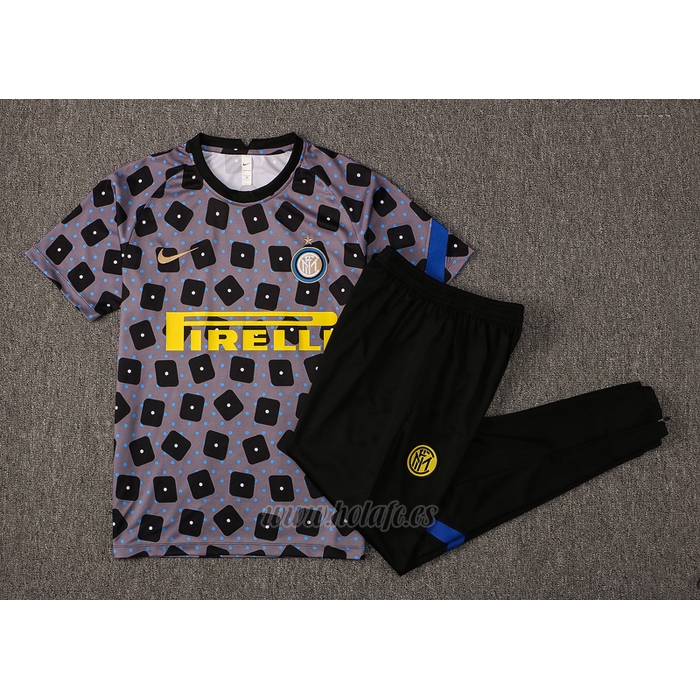 Chandal del Inter Milan Manga Corta 2021-2022 Gris